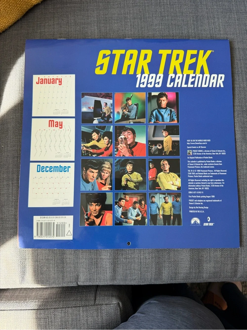 1999 Calendar Star Trek original series